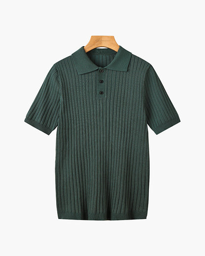 GIMCHEON Knitted Polo Shirt